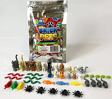Load image into Gallery viewer, 42 Friends Animal Pet Pack, Toy Building Blocks Accessories Fits Lego Minifigures - 100% Compatible - Includes: Dogs Cats Fish Snakes Rabbits Birds Frogs Spiders Owls Mice &amp; More
