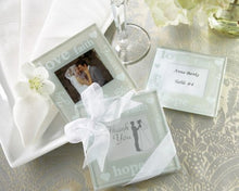Load image into Gallery viewer, &quot;Good Wishes&quot; Pearlized Photo Coasters
