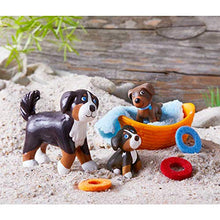 Load image into Gallery viewer, HABA Little Friends Puppies - Includes 2 Pups, Blanket, Basket and 3 Frisbees
