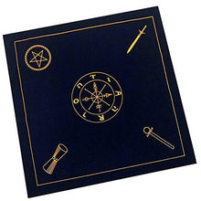 Load image into Gallery viewer, ERSHIYI 1pc Tarot Tablecloth, Velvet Altar Tarot Table Cloth Divination Astrology Board Game Tarot Cards Mat Oracle Card Pad
