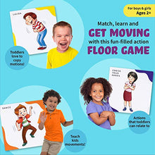 Load image into Gallery viewer, Action Kids Floor Game, Memory Matching Card Game, Toddler Movement Card Games, Interactive Game for Kids, Seek and Find Action Verb Cards Educational Toys
