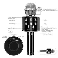 Load image into Gallery viewer, Wireless Bluetooth Karaoke Microphone,4 in 1 Portable Handheld Karaoke Mic Machine Birthday Thanksgiving Christmas Best Gifts Home Party Favor Singing for Android/iPhone/iPad/PC and All Smartphone
