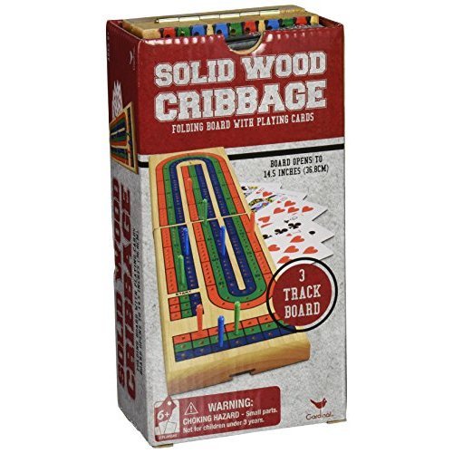 Cardinal Industries Solid Wood Folding Cribbage Set (Styles Will Vary)