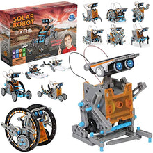 Load image into Gallery viewer, WISHKY TOYS STEM 12-in-1 Solar Robot Toys, Building Science Educational Experiment Kit for Kids Aged 8-12 | 190 Pcs Robotics kit for Kids, Young Engineer Gift for Boys Girls Aged 8-12 &amp; Up
