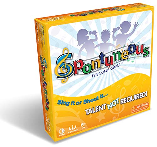 Spontuneous - The Song Game - Sing It or Shout It - Talent NOT Required (Family / Party Board Game)