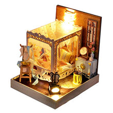 Load image into Gallery viewer, WYD Creative Antiquity Scenery Cabin National Style Color Cabin Bedroom Hand-Assembled Toys 3D Wooden Miniature Doll House Kit
