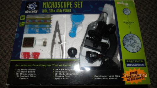 Edu Science Microscope Set ~ 100x, 300x, 600x Power