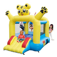 LALAHO Inflatable Pool Water Slide Park with Bounce House and Jumping Area for Kids Backyard, Blower Included