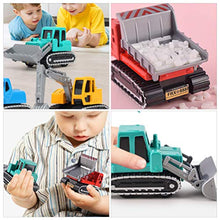 Load image into Gallery viewer, NUOBESTY 4pcs Pull Back Construction Truck Toys Bulldozer Excavator Dumper Truck Engineering Car Model for Children Toddlers
