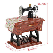 Load image into Gallery viewer, eboxer-1 Mechanical Music Box, Mini Sewing Machine Mechanical Toy Gift Table Decoration Hand Operated Present for Adults Girls Boys Kid Toys
