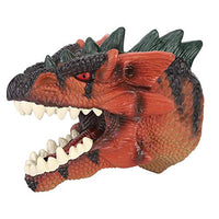 Simulated Dinosaur Hand Puppet, High Simulation Cartoon Dinosaur Hand Doll Toy Telling Story Interactive Toy(A)