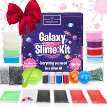 Load image into Gallery viewer, Galaxy Slime Kit for Boys Girls- STEM Premade Slime Glow in The Dark - Sensory Toys for Boys and Girls Aged 5 6 7 8 9 10 11 12 - Great Arts and Craft Science Kit with DIY Slime Supplies
