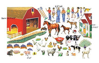 Grandpa's Fun on the Farm Set 50 Precut Felt Figures for Flannel Board + Literature Large Size