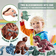 Load image into Gallery viewer, Dinosaur Toys for Kids 3 4 5 6 7 8 Year Old Boys - Take Apart STEM Toy Set for Kids - Pack of 4 Educational Construction Engineering Building Playset, Build Dino Toys for Girls Toddler Party Birthday
