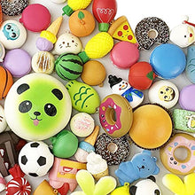 Load image into Gallery viewer, Aqueens 30 Pack Squishies Sets Slow Rising Kawaii Cute (1pc Jumbo + 29pcs Medium/Mini Size) Random Cake Bread Panda Bun Cartoon Series Stress Relief Squishy for Kids Gift Toys Party Favors
