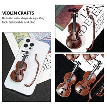 Load image into Gallery viewer, BESTOYARD 20 Sets Miniature Violin Mini Musical Instrument Model Dollhouse Furniture Crafts Ornament for Dollhouse Fairy Garden Holiday Tree Decoration
