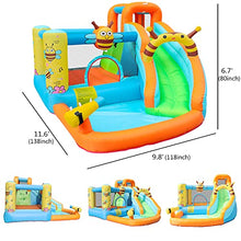 Load image into Gallery viewer, Doctor Dolphin Bounce House Water Slide,Water Bounce House,Blow Up Water Slide for Kids,Bounce House for Kids 5-12,Bounce House with Slide,Inflatable Water Park for Kids Fun

