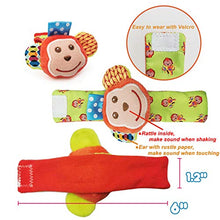 Load image into Gallery viewer, SIYWINA Wrist Rattle Foot Finder Socks 4 Pcs Baby Rattle Toys Gift for Infant Boy Girl
