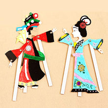 Load image into Gallery viewer, TOYANDONA 4pcs Chinese Shadow Puppet Toys Traditional Storytelling Puppet Dolls DIY Shadow Painting Art Crafts (Mixed Style)
