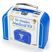 Load image into Gallery viewer, Doctor Kit for Kids Playset (10 pcs) | Dr. Maple&#39;s Wooden Wonders Pretend Play Wood Toy Doctor Kit | Doctor, Nurse &amp; Vet Play Medical Bag for Toddlers | Includes Medicine, Ointment, Tools &amp; Med Chart
