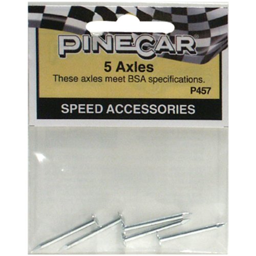 Woodland Scenics Pine Car Derby Speed Accessories, Axles, 5-Pack