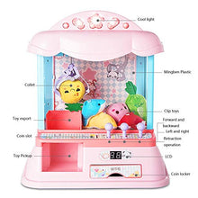 Load image into Gallery viewer, ZhaoXH Children&#39;s Mini Grabber Doll Machine Home Electric Coin Game Candy Machine Indoor Arcade Games with Lights and Musical for Boy Girl
