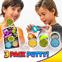 Load image into Gallery viewer, Lab Putty Assorted Magnetic, Heat Sensitive, Crystal Clear, UV Sensitive, Glow in The Dark (6 Units in 2 Packs) by JA-RU. Thinking Smart Crazy Stress Kids Putty Sensory Toy Stress Relief 9580-2p
