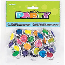 Load image into Gallery viewer, Plastic Gem Ring Party Favors, Assorted 24ct
