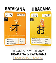 Load image into Gallery viewer, Japanese Hiragana &amp; Katakana Mnemonic Flash Cards  Text &amp; Audio Pronunciation - Educational Language Learning Resource for Memory &amp; Sight Words - Fun Game Play - Grade School, Classroom Homeschool
