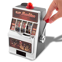 Moneybox shaped slot with sound and light
