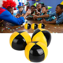 Load image into Gallery viewer, Juggling Ball, 3PCS PU Thud Juggling Balls, Clown Playing Juggle Ball Set for Beginner - Yellow + Black
