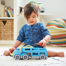 Load image into Gallery viewer, Green Toys Car Carrier Vehicle Set Toy, Blue
