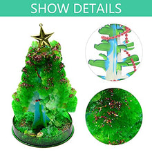 Load image into Gallery viewer, Qinday Magic Growing Crystal Christmas Tree, Presents Novelty Kit for Kids, Funny Educational and Party Toys, Xmas Novelty Creative DIY Gift for Boys Girls (Dark Green Tree)
