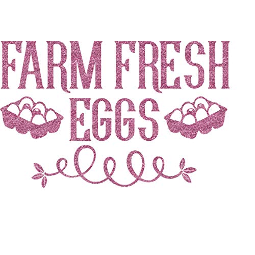 RNK Shops Farm Quotes Glitter Sticker Decal - Up to 20