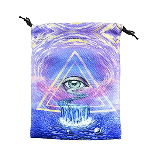 A/A Tarot Card Storage Bag, Drawstring Tarot Bag, Protect The Card from Damage, Tarot Card Holder Bag Pouch for Tarot Enthusiasts Dice Bag, Card Bag,Jewelry Pouch