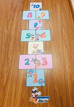 Load image into Gallery viewer, HK Studio Education Floor Decal for Classroom Decor - Funny Number Hopscotch for Boosting Gross Motor Skills - Sensory Path - Montessori Gym - Indoor School Game
