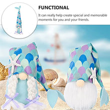 Load image into Gallery viewer, BESTOYARD Gnome Doll Decoration Mermaid Gnome Plush Nautical Gnome Plush Handmade Plush Doll Party Gnome Doll Festival Doll Party Present (Women)
