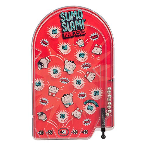 Ridleys Sumo Smash Pinball Game  Portable Handheld Game with Sumo Theme  Easy to Play  Pocket Game to Challenge Friends or Play Solo  Great Gift Idea
