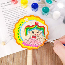 Load image into Gallery viewer, BARMI Wooden Unpainted Shaking Rattle Pellet Drum DIY Painting Crafts Kids Musical Toy,Perfect Child Intellectual Toy Gift Set
