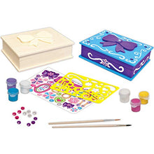 Load image into Gallery viewer, MasterPieces Works of Ahhh Real Wood Large Acrylic Paint &amp; Craft Kit, Jewelry Box with Bow, Mom&#39;s Choice Award, for Ages 4+
