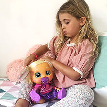 Load image into Gallery viewer, Cry Babies Kiss Me Stella - 12&quot; Baby Doll | Deluxe Blushing Cheeks Feature | Shimmery Changeable Outfit with Bonus Baby Bottle

