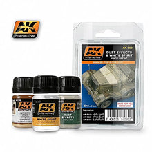 Load image into Gallery viewer, Dust Effects &amp; White Spirit Enamel Paint Set (11, 15, 22) AK Interactive
