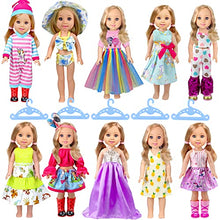 Load image into Gallery viewer, WONDOLL 10-Sets Doll-Clothes for American-14-inch-Dolls - Compatible with 14.5-inch-Dolls Handmade Clothes and Outfits Accessories Christmas Birthday Gift for Little Girl
