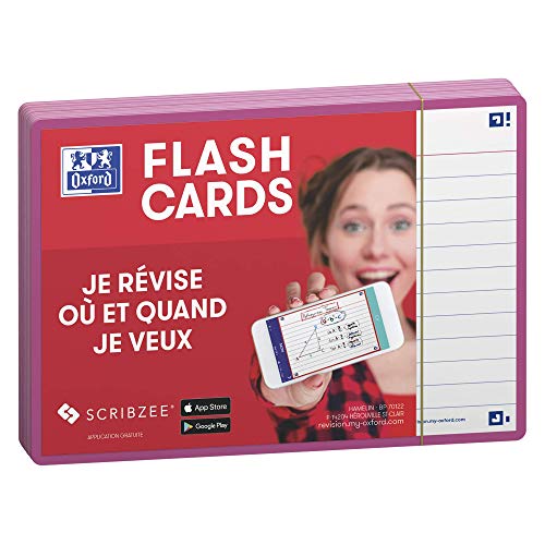 Oxford Flash 2.0 A6 Flash Cards (Pack of 80) a6 Fuchsia