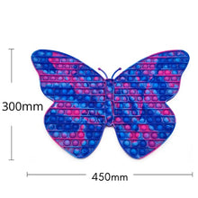 Load image into Gallery viewer, 17.7in Jumbo Pop Fidgets 45cm Giant Big Size Butterfly Popper Fidget Toys for Girls, Kids Birthday Party Classroom, Autism Sensory Toy Relieves Anxiety (#10 Blue Pink)
