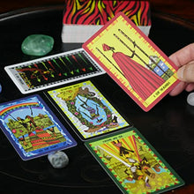 Load image into Gallery viewer, Da Brigh African Tarot Card Deck, Tarot Cards with Guide Book for Beginners, Modern Beginner Tarot Deck for Witches and Pagans, 78 Tarot Cards and Guidebook Included
