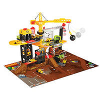 Dickie Toys - Construction Playset With 4 Die-Cast Cars