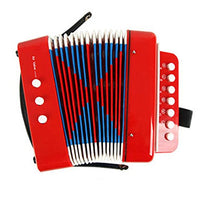 Kid's Toy Instrument/Kid's Accordion for Both Boys and Girls,Red