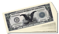 Federal Deserve Novelty Billion Dollar Bill - Set of 25 with 1 Bonus Christopher Columbus Bill