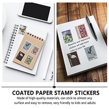 Load image into Gallery viewer, ARTIBETTER 6 Set Vintage Postage Stamp Stickers Set Retro Butterfly Sticker Decorative Flower Sticker Vintage Stamps Adhesive Sticker Envelope Seal for Diary Journal Antique Retro Art Craft
